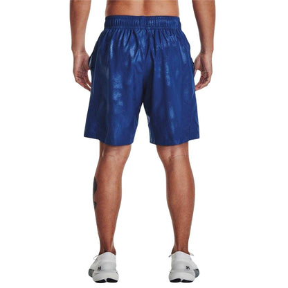 Blue - Back - Under Armour Mens Performance Athletic Workout Shorts