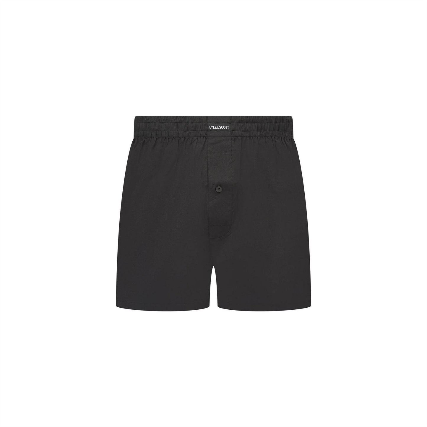 Black - Back - Lyle & Scott Mens Boxer Shorts (Pack of 2)