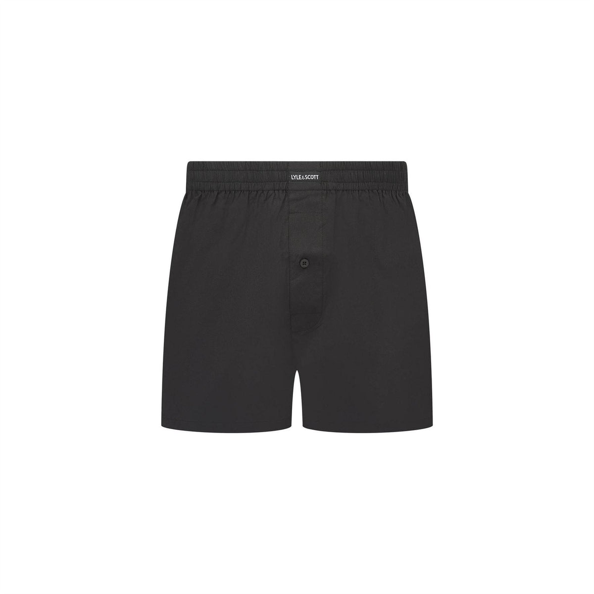 Black - Back - Lyle & Scott Mens Boxer Shorts (Pack of 2)