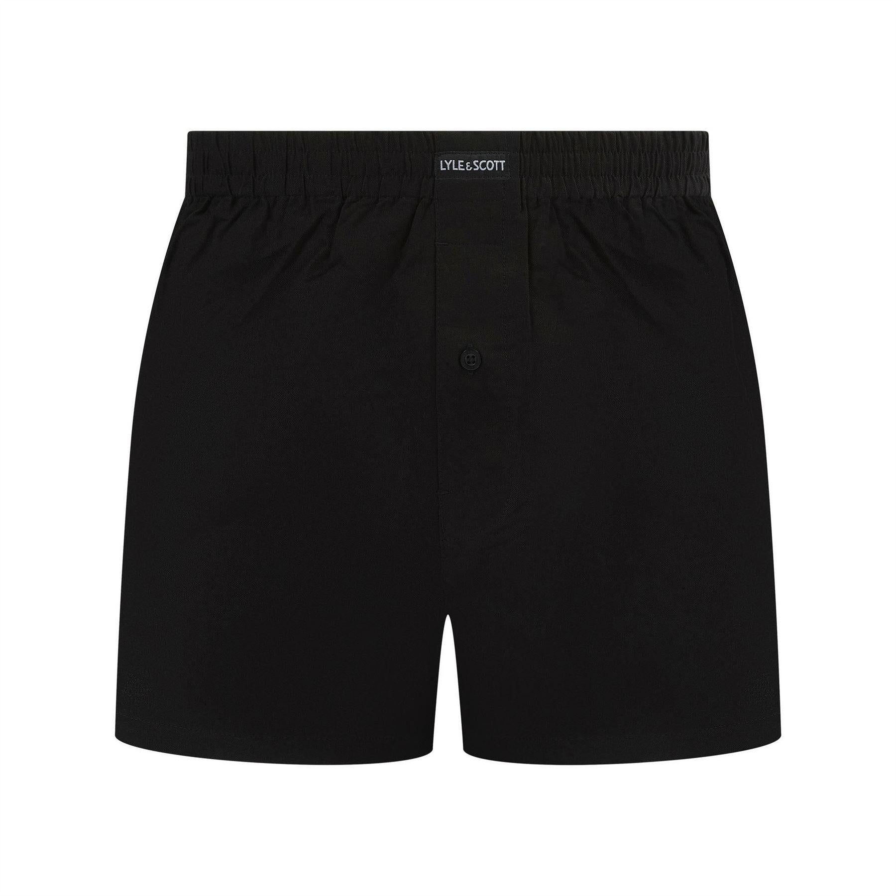 Black-Green - Back - Lyle & Scott Mens Boxer Shorts (Pack of 2)