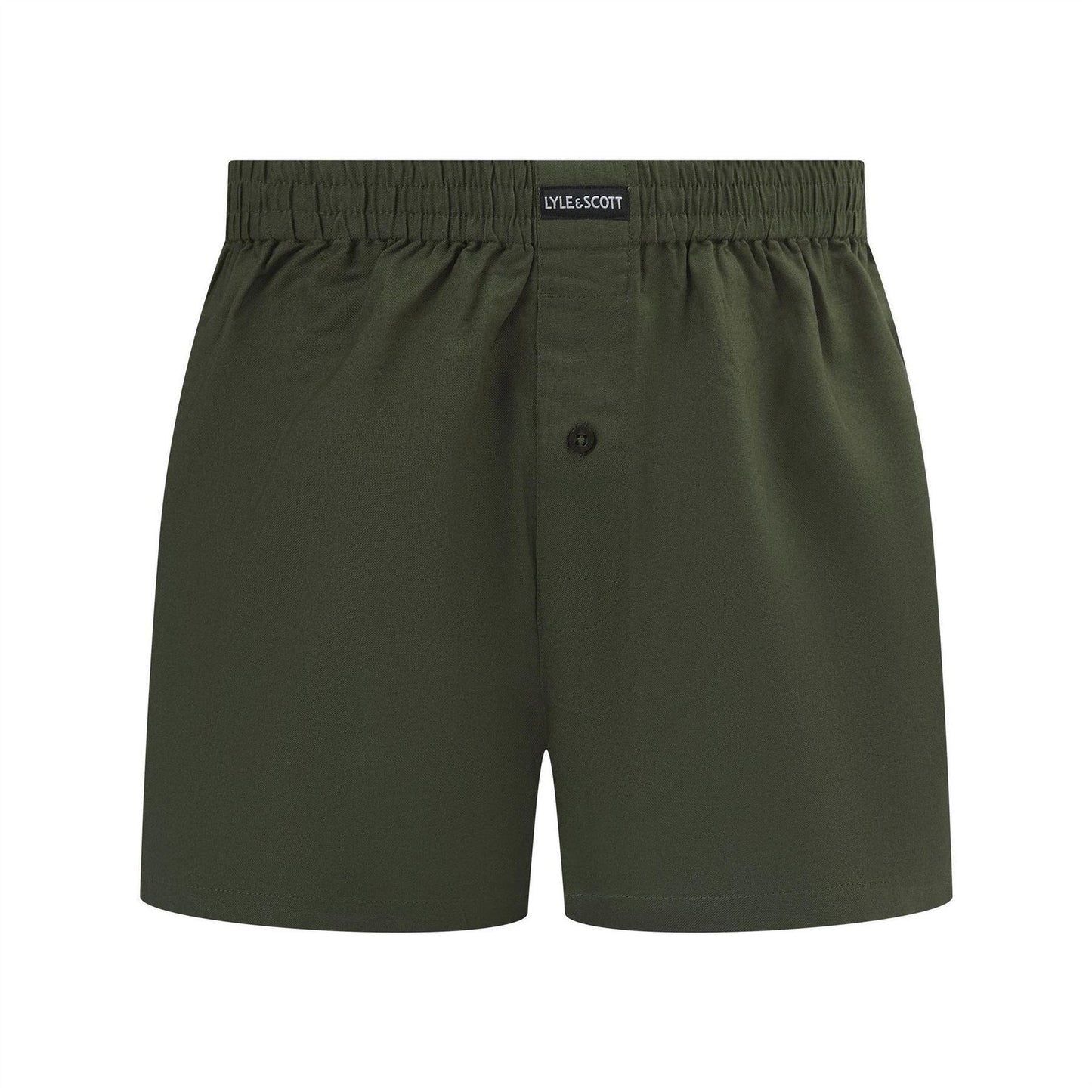 Black-Green - Side - Lyle & Scott Mens Boxer Shorts (Pack of 2)