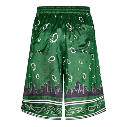 Willow - Back - Off White Mens Satin Loose Fit Shorts