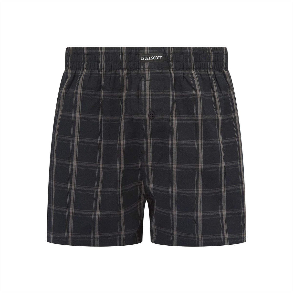 Black - Lifestyle - Lyle & Scott Mens Woven Boxer Shorts (Pack of 3)