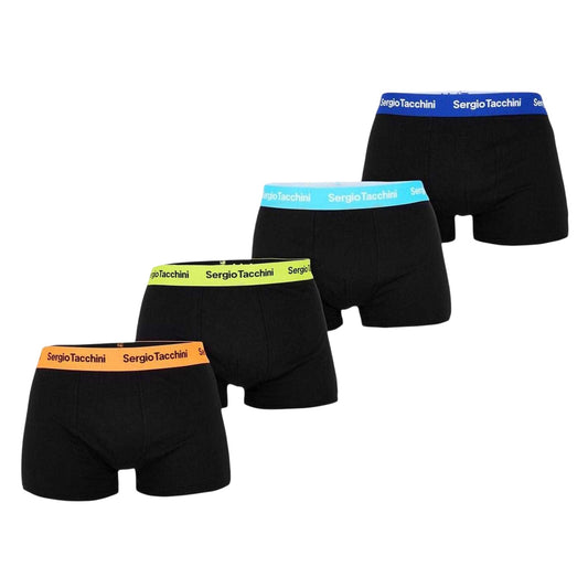 Multicoloured - Front - Sergio Tacchini Mens Boxer Shorts (Pack of 4)