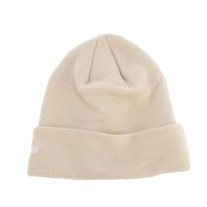 Beige - Back - New Era Knitted Turned Up Cuff Beanie