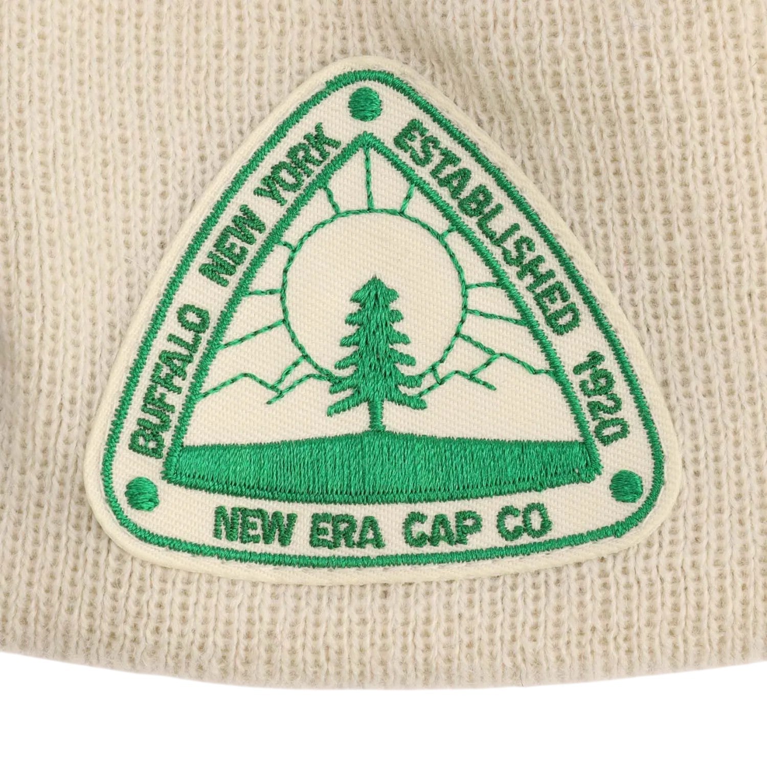 Beige - Side - New Era Knitted Turned Up Cuff Beanie