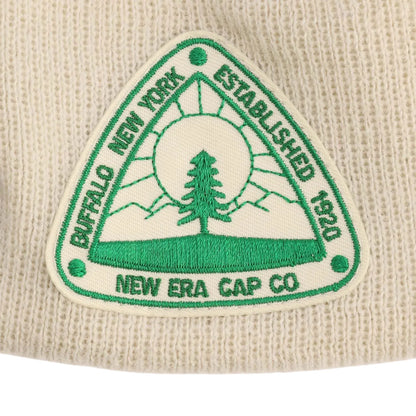 Beige - Side - New Era Knitted Turned Up Cuff Beanie