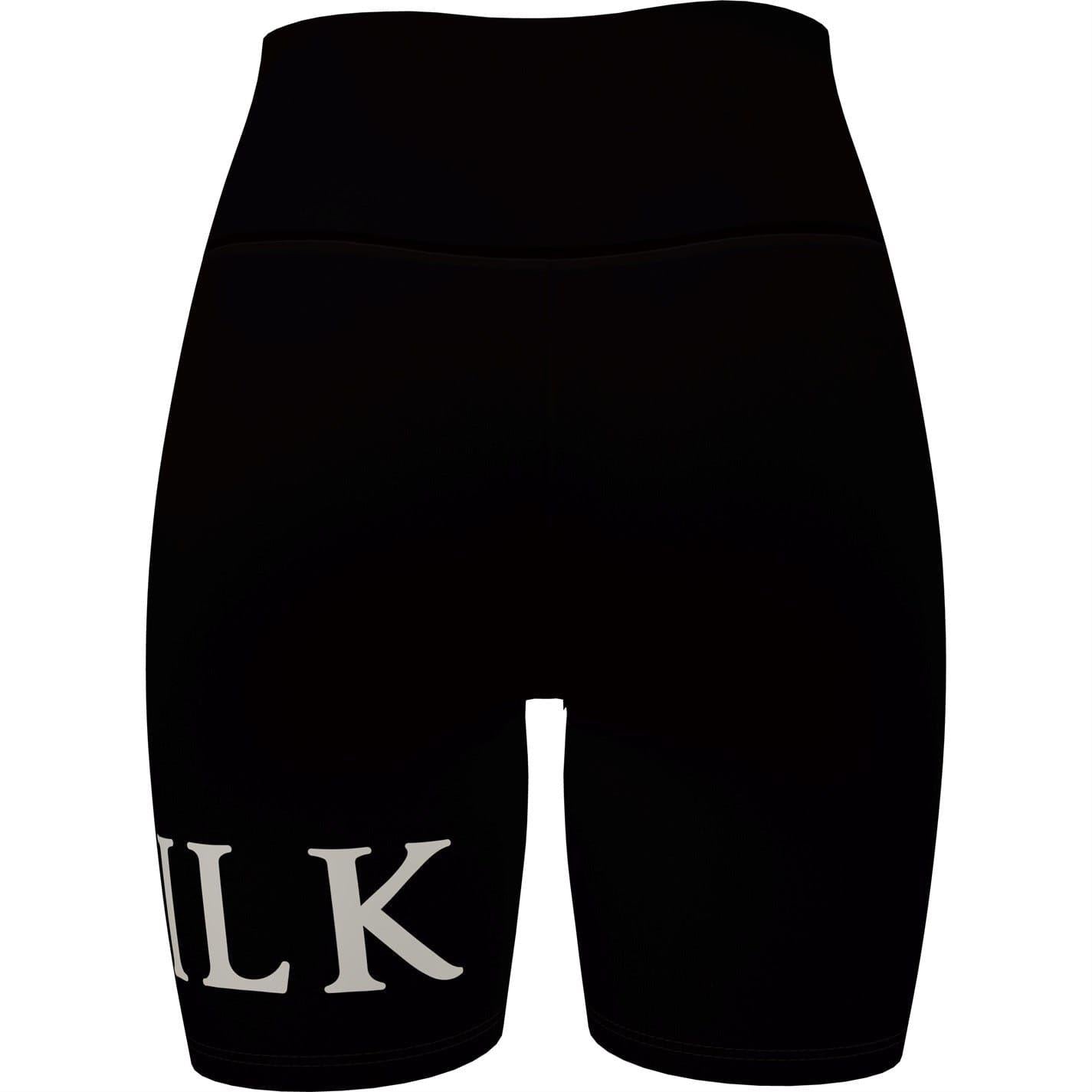 Black - Back - SikSilk Womens-Ladies Slim Cycling Shorts