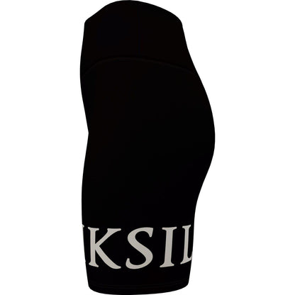 Black - Side - SikSilk Womens-Ladies Slim Cycling Shorts