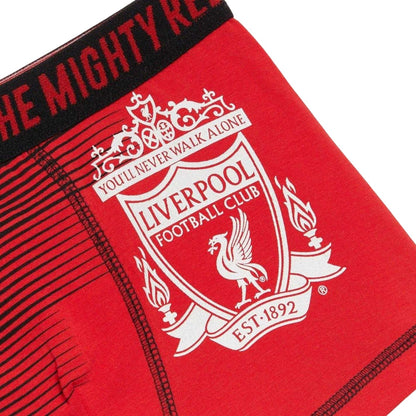 Anfield Red - Side - Liverpool FC Boys Boxer Shorts (Pack of 2)