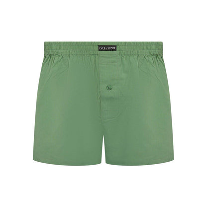 Shale Green - Side - Lyle & Scott Mens Polka Dot Boxer Shorts (Pack of 3)