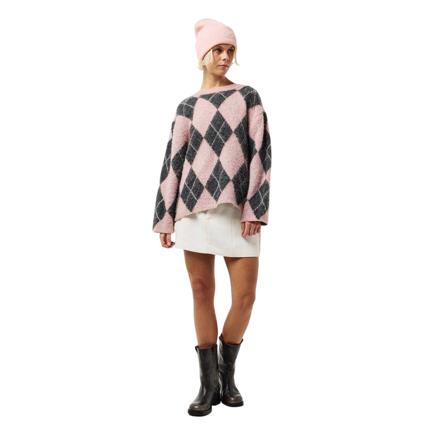 Peach - Back - Coachi Womens-Ladies Embossed Beanie