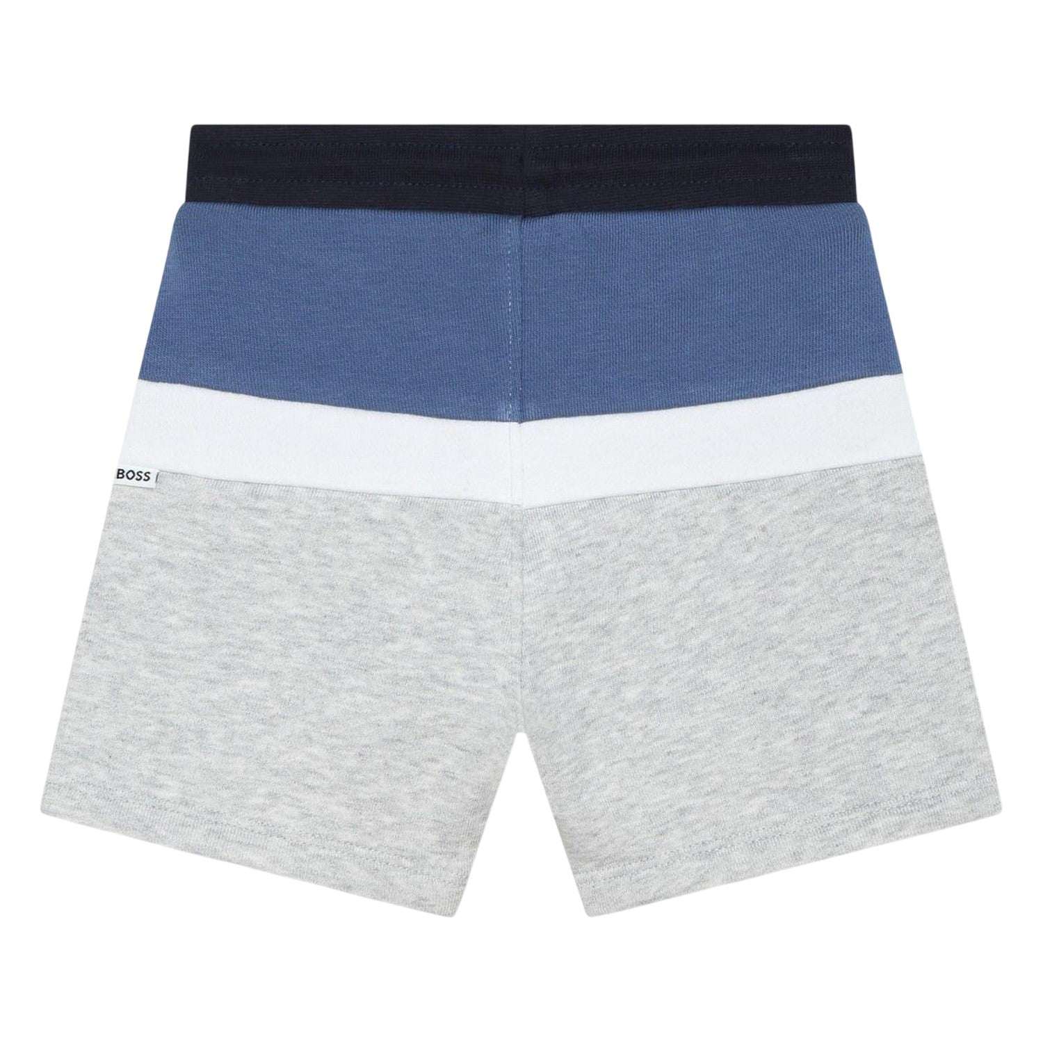 Grey - Back - Boss Baby Boys Jersey Swim Shorts