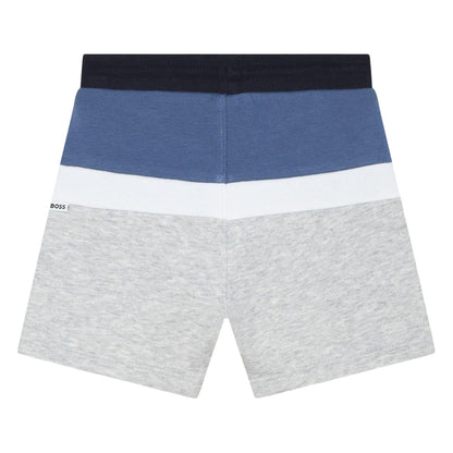 Grey - Back - Boss Baby Boys Jersey Swim Shorts