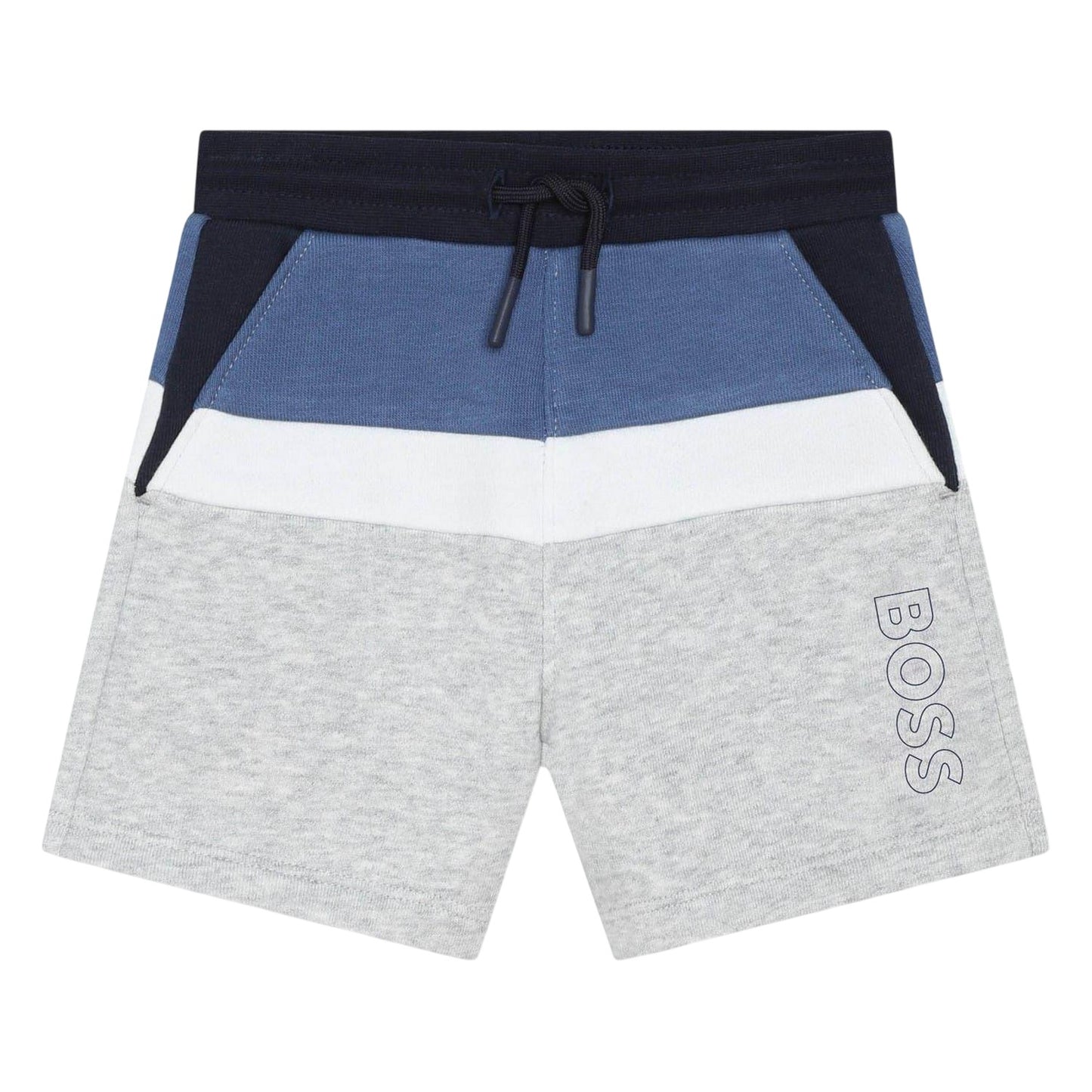 Grey - Front - Boss Baby Boys Jersey Swim Shorts