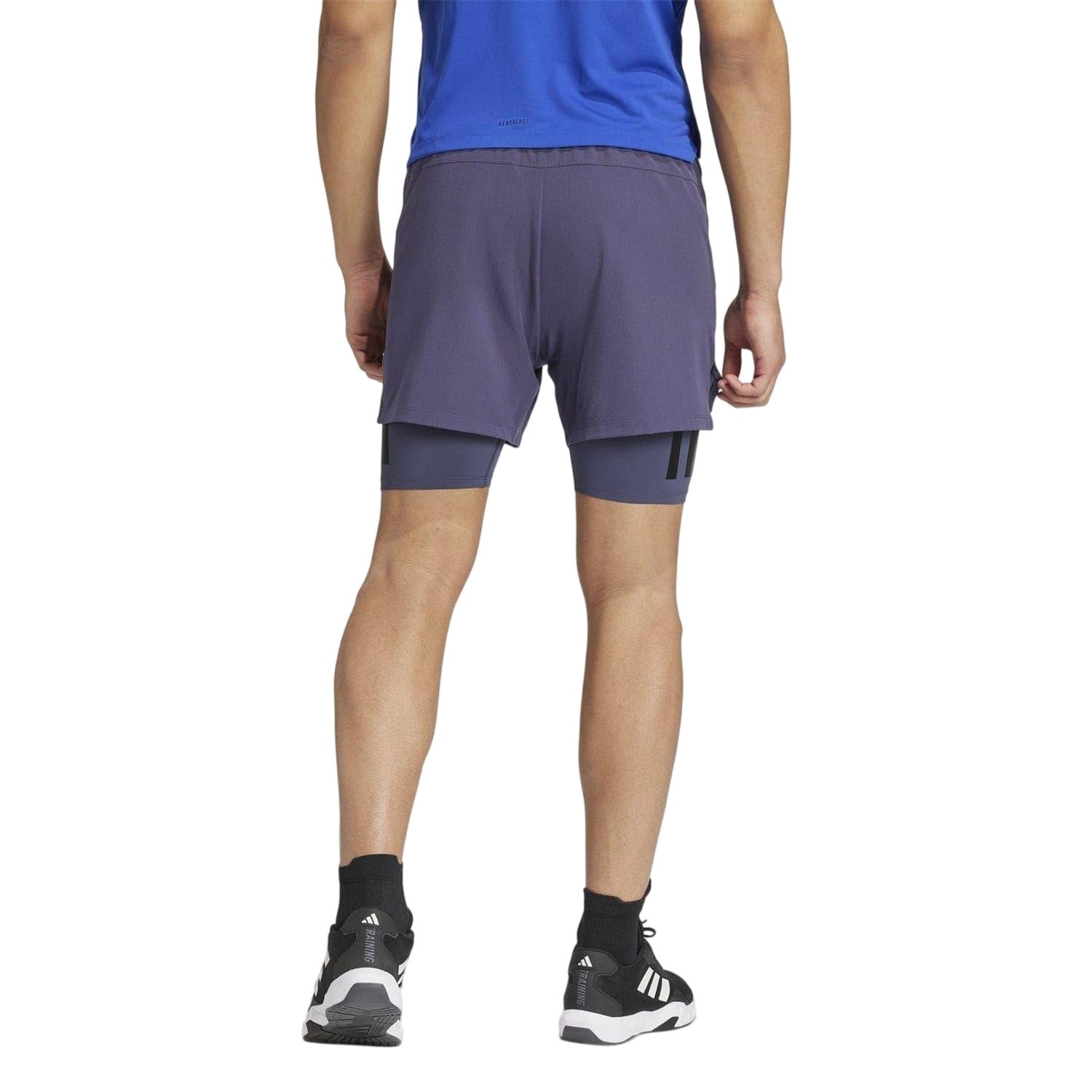 Navy-Black - Back - Adidas Mens Power Shorts