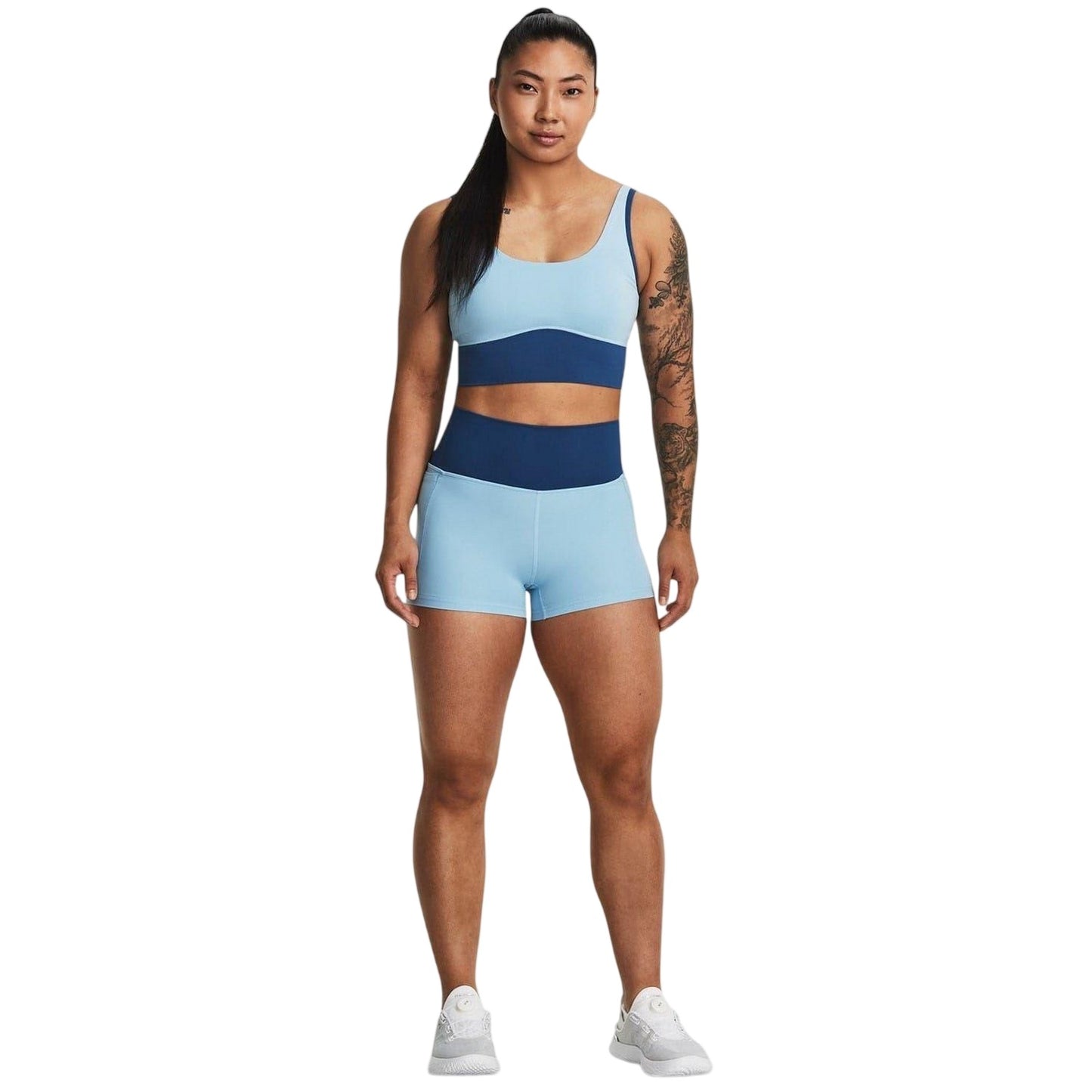 Blue - Lifestyle - Under Armour Womens-Ladies Meridian Compression Shorts
