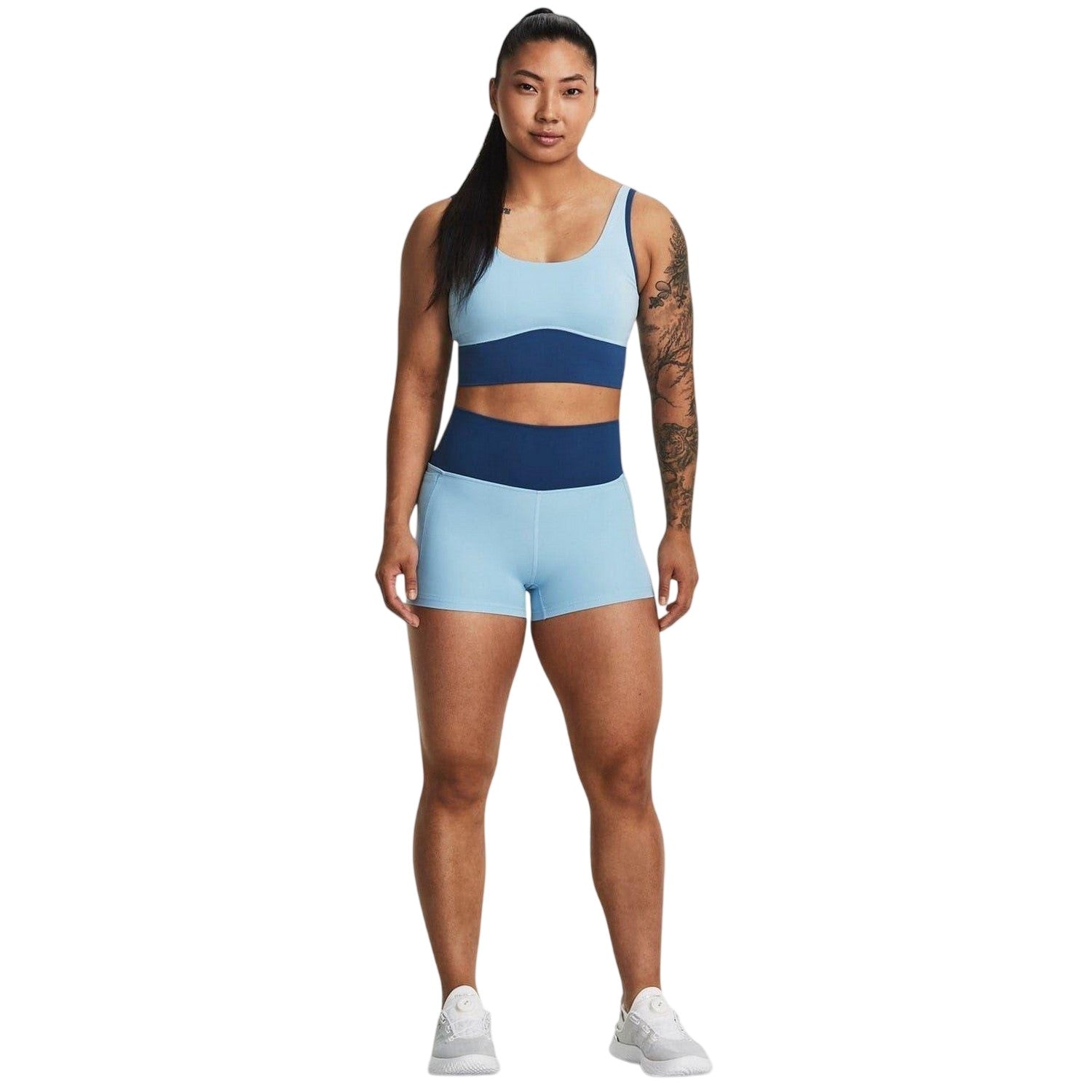 Blue - Lifestyle - Under Armour Womens-Ladies Meridian Compression Shorts
