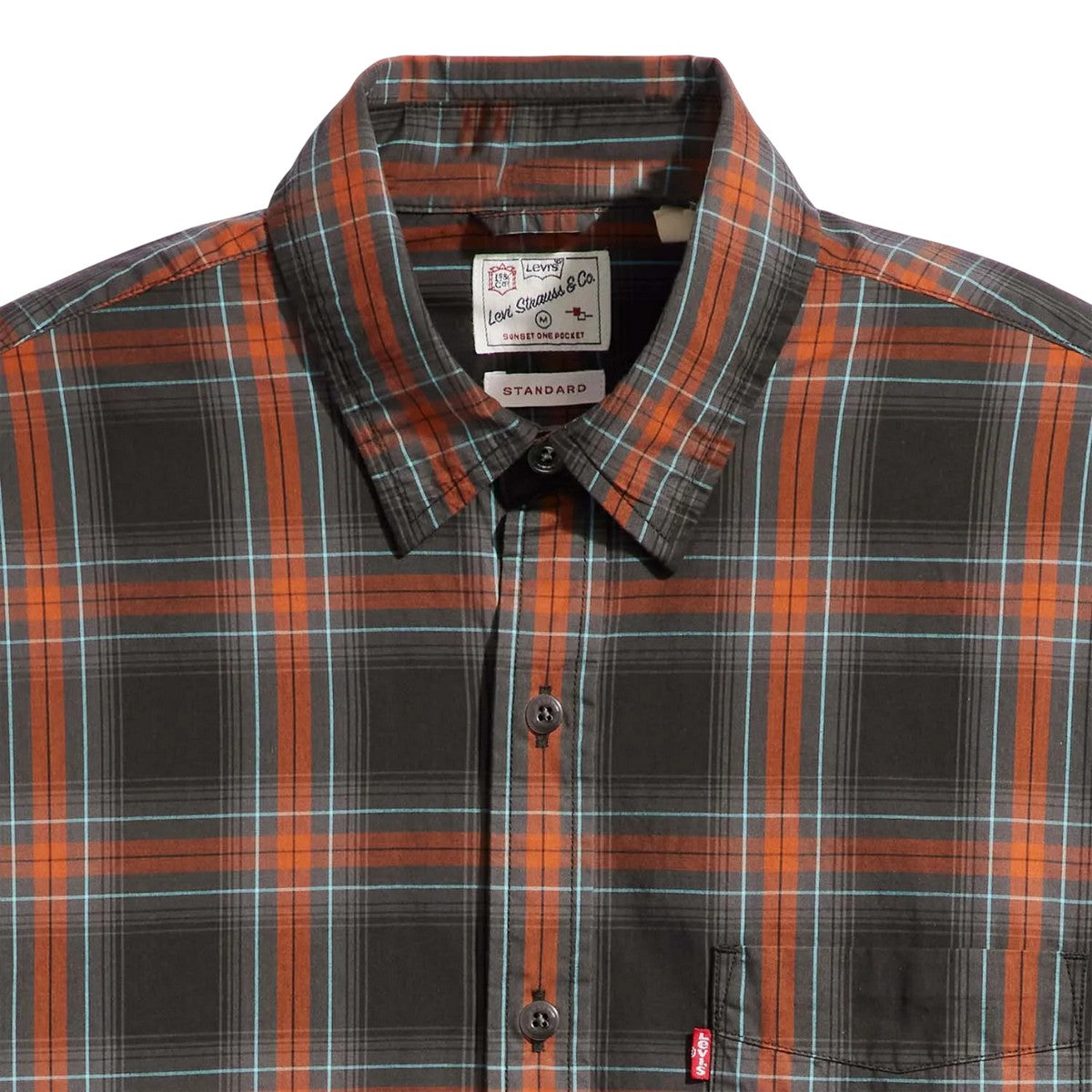 Black-Red - Lifestyle - Levis Mens Sunset Pocket Shirt