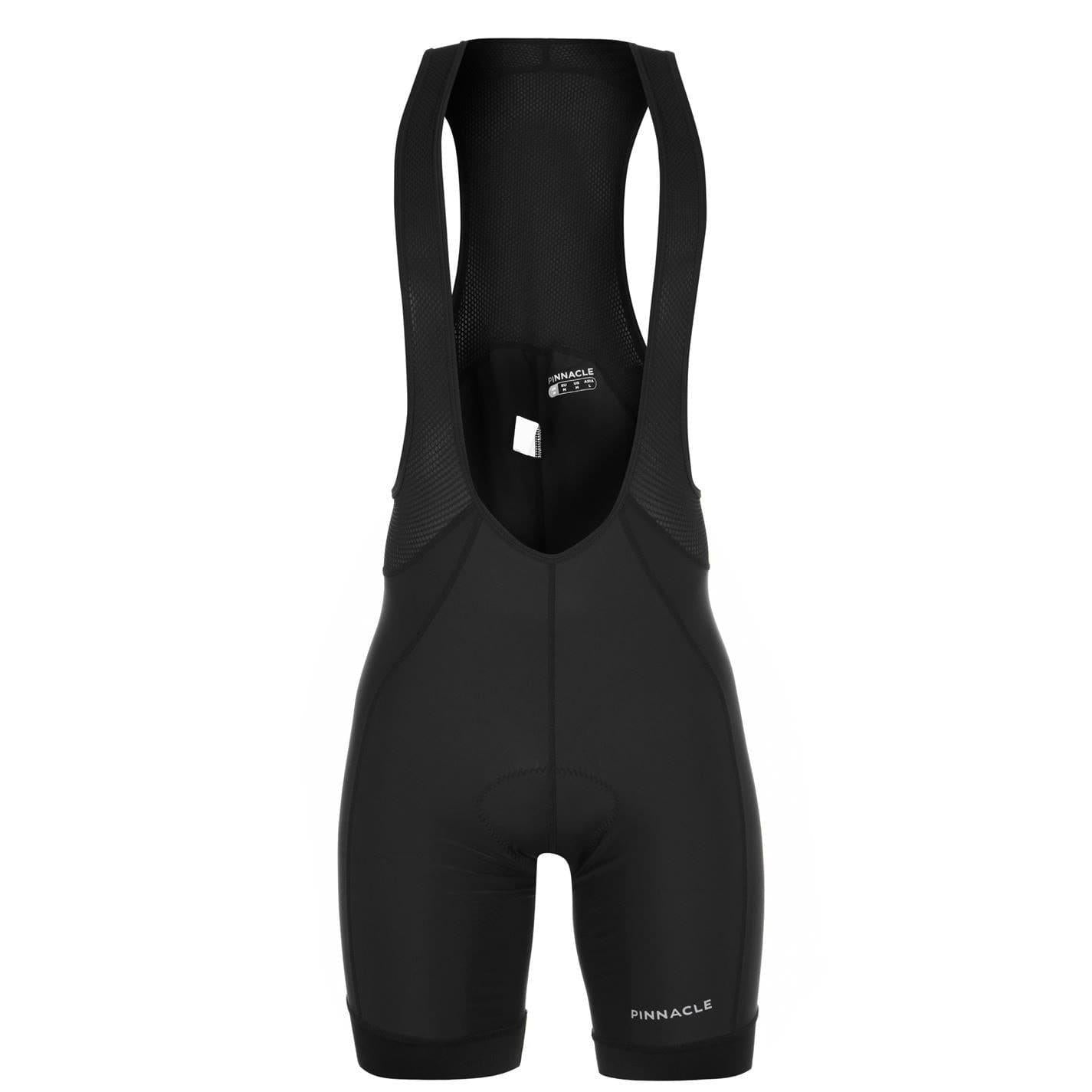 Black - Front - Pinnacle Mens Cycling Bib Shorts