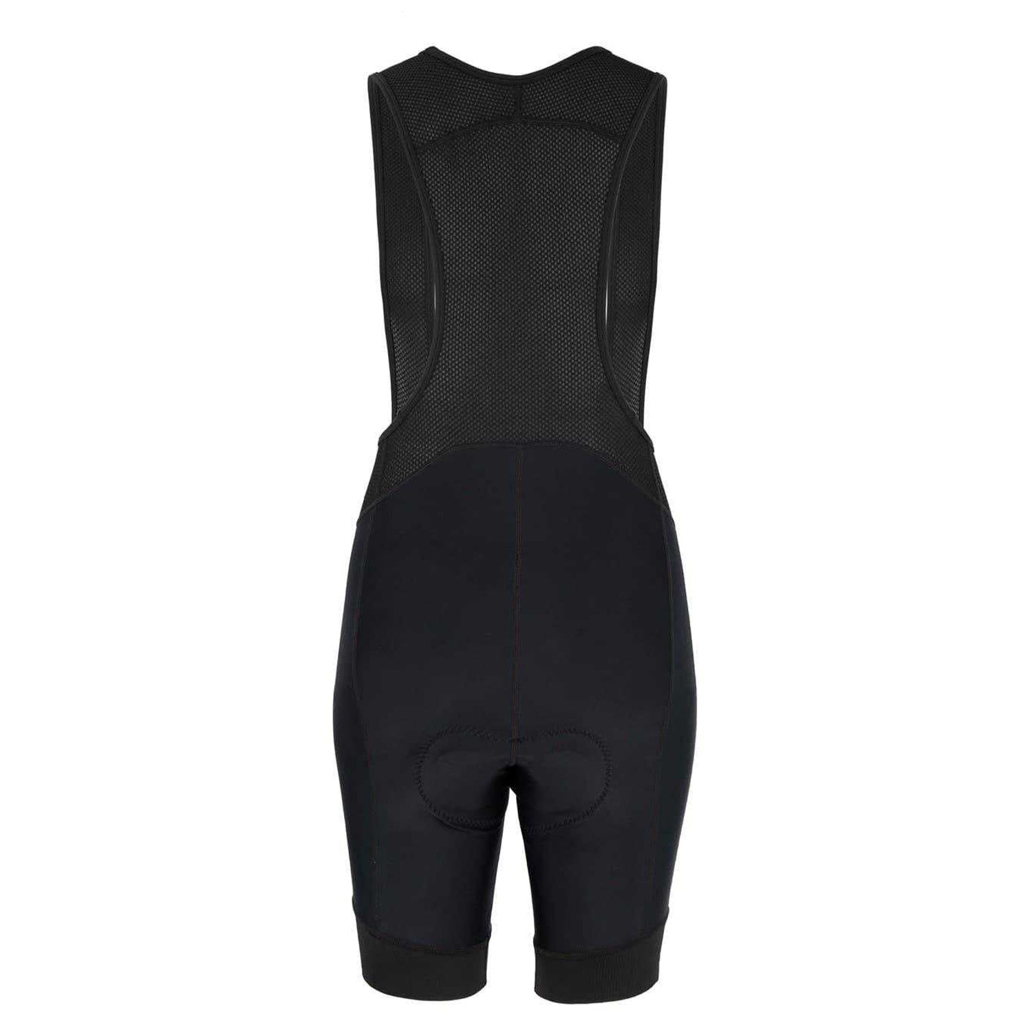 Black - Back - Pinnacle Womens-Ladies Cycling Bib Shorts