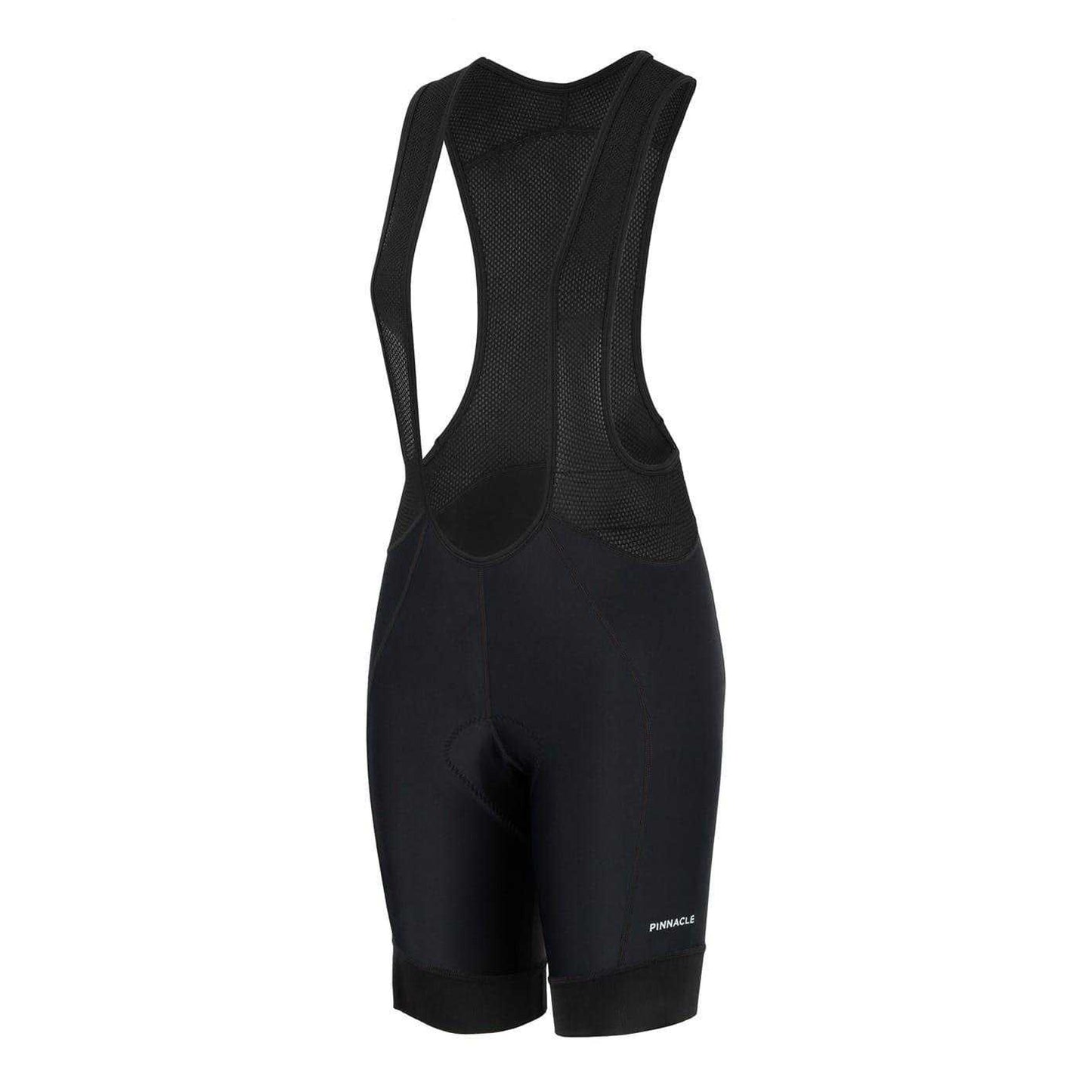 Black - Side - Pinnacle Womens-Ladies Cycling Bib Shorts