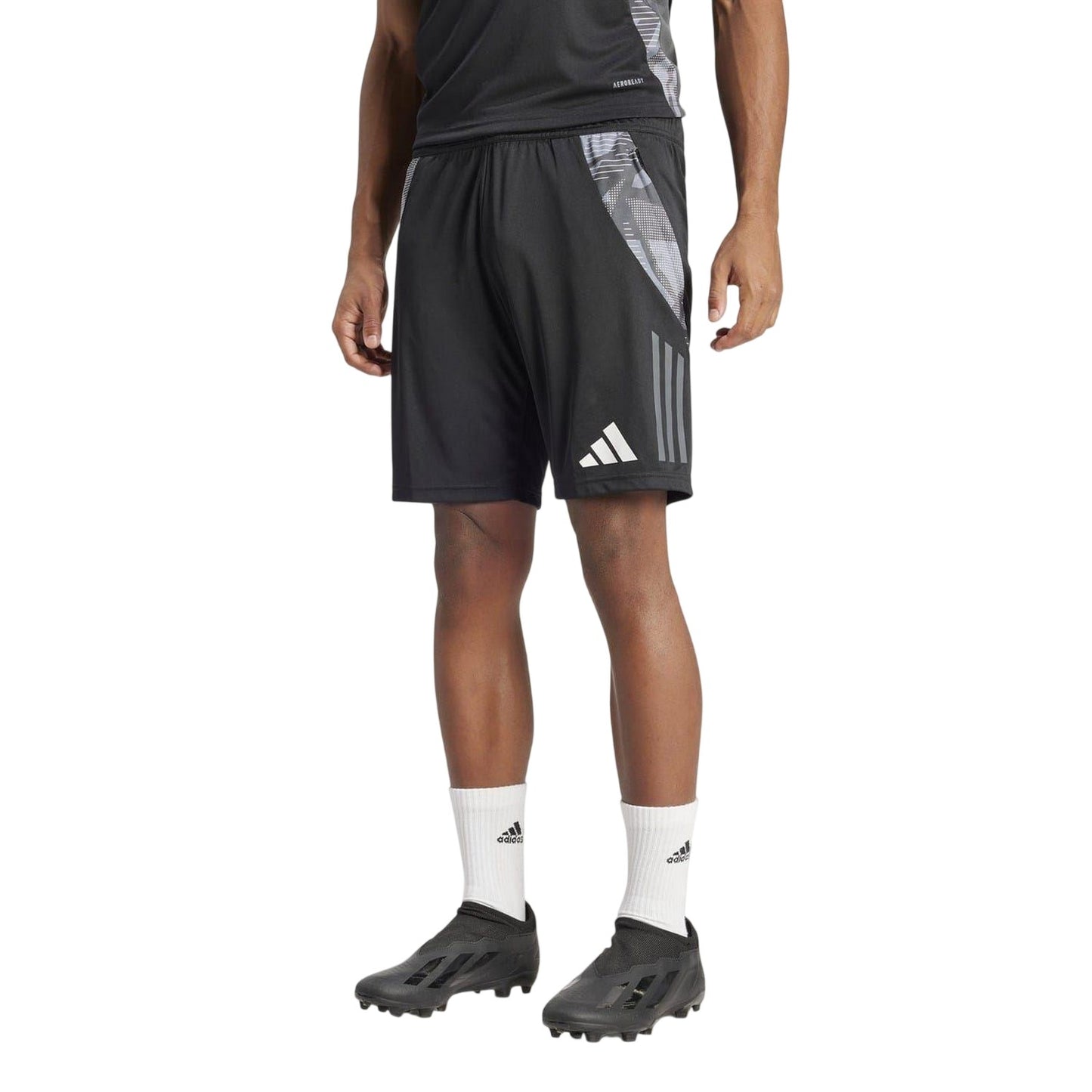 Black-Grey - Side - Adidas Mens Tiro 25 Competition Shorts