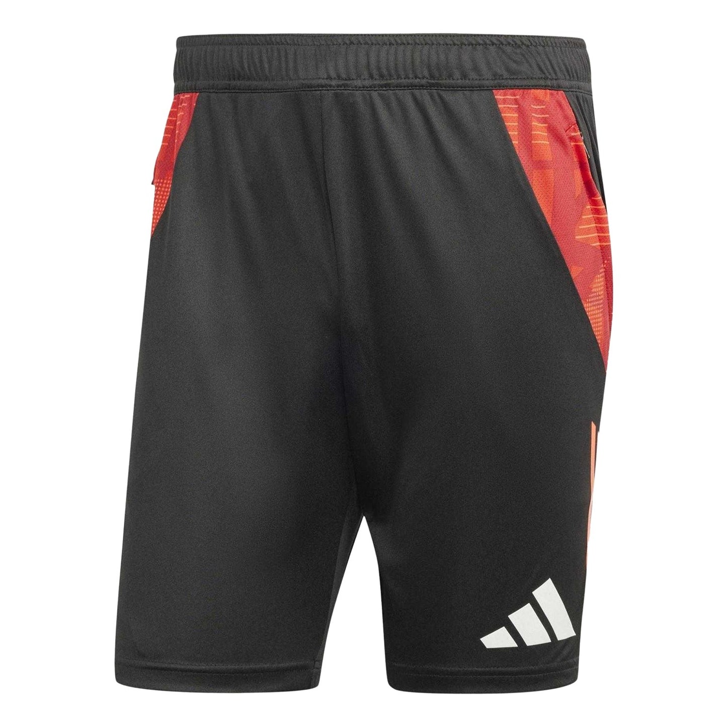 Black-Solar Red - Front - Adidas Mens Tiro 25 Competition Shorts