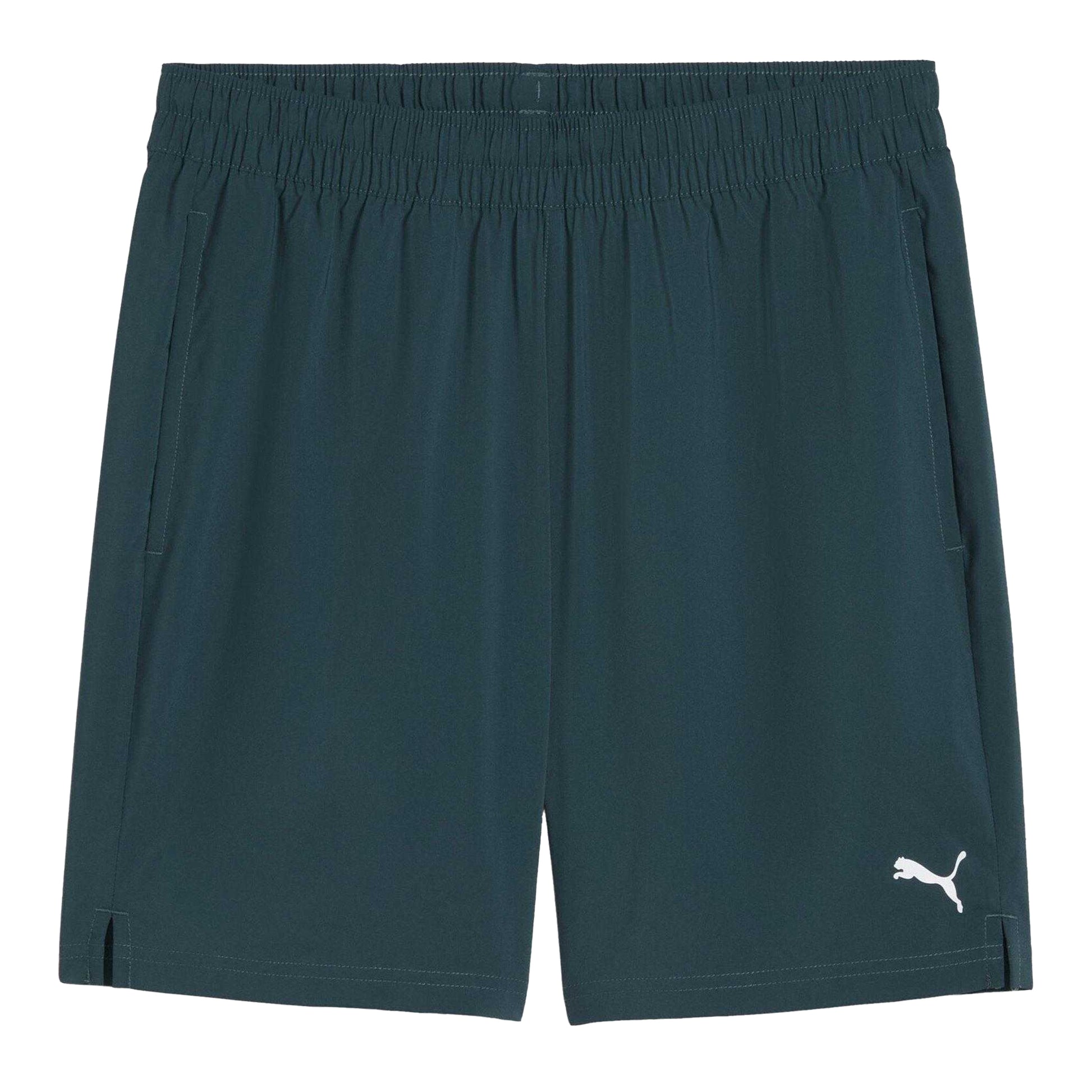 Green - Front - Puma Mens Tad Essentials Athletic Shorts