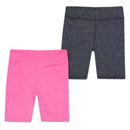 Sugar Coral - Back - Reebok Girls Shorts (Pack of 2)