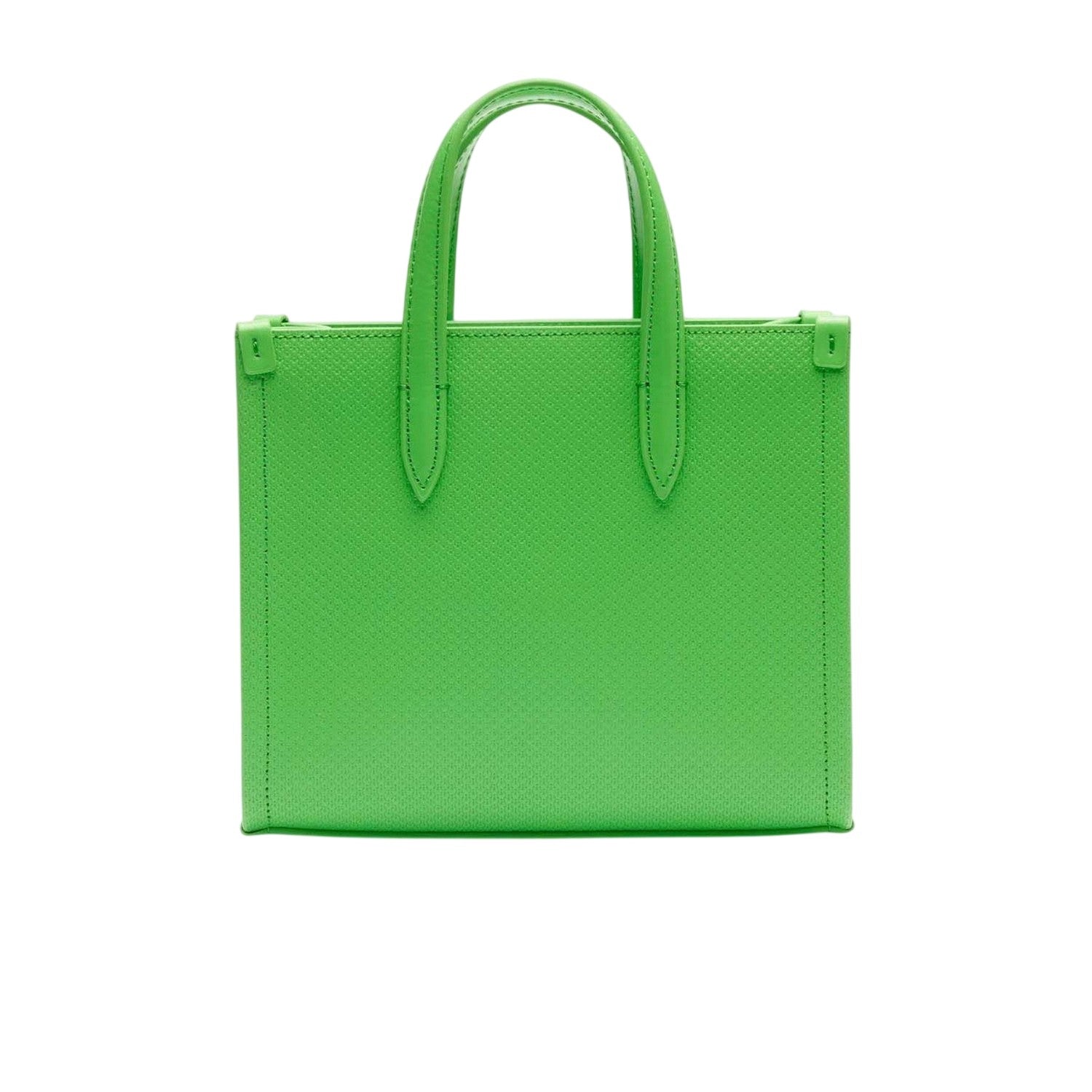 Green - Back - Lacoste Womens-Ladies Chantaco Leather Tote Bag