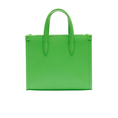 Green - Back - Lacoste Womens-Ladies Chantaco Leather Tote Bag
