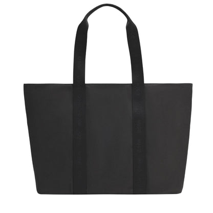 Black - Back - Hugo Polyester Tote Bag