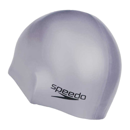 Grey - Back - Speedo Unisex Adult Snug Fit Swimming Swim Cap