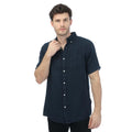 Navy - Front - Gant Mens Garment Dyed Regular Shirt