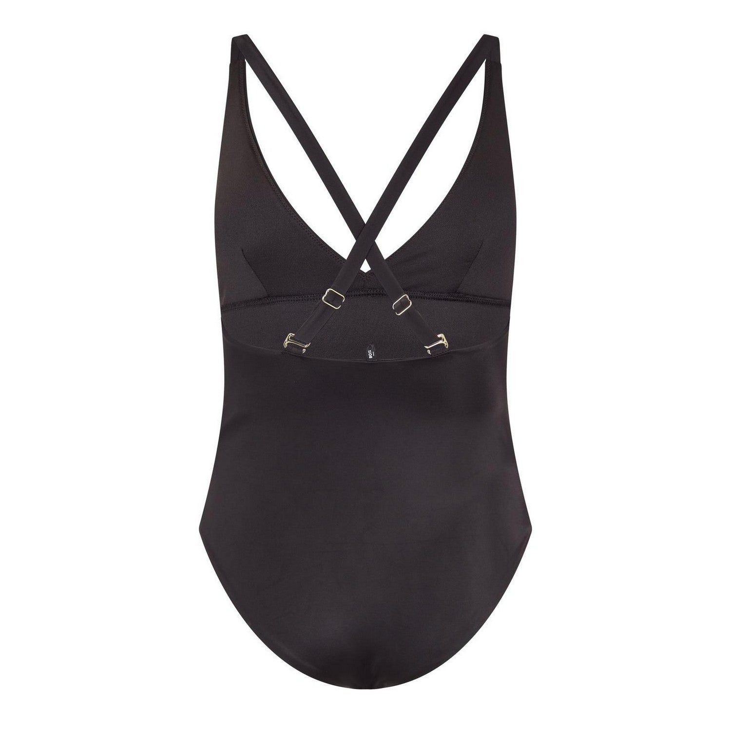 Black - Back - Boss Womens-Ladies Swim Shorts