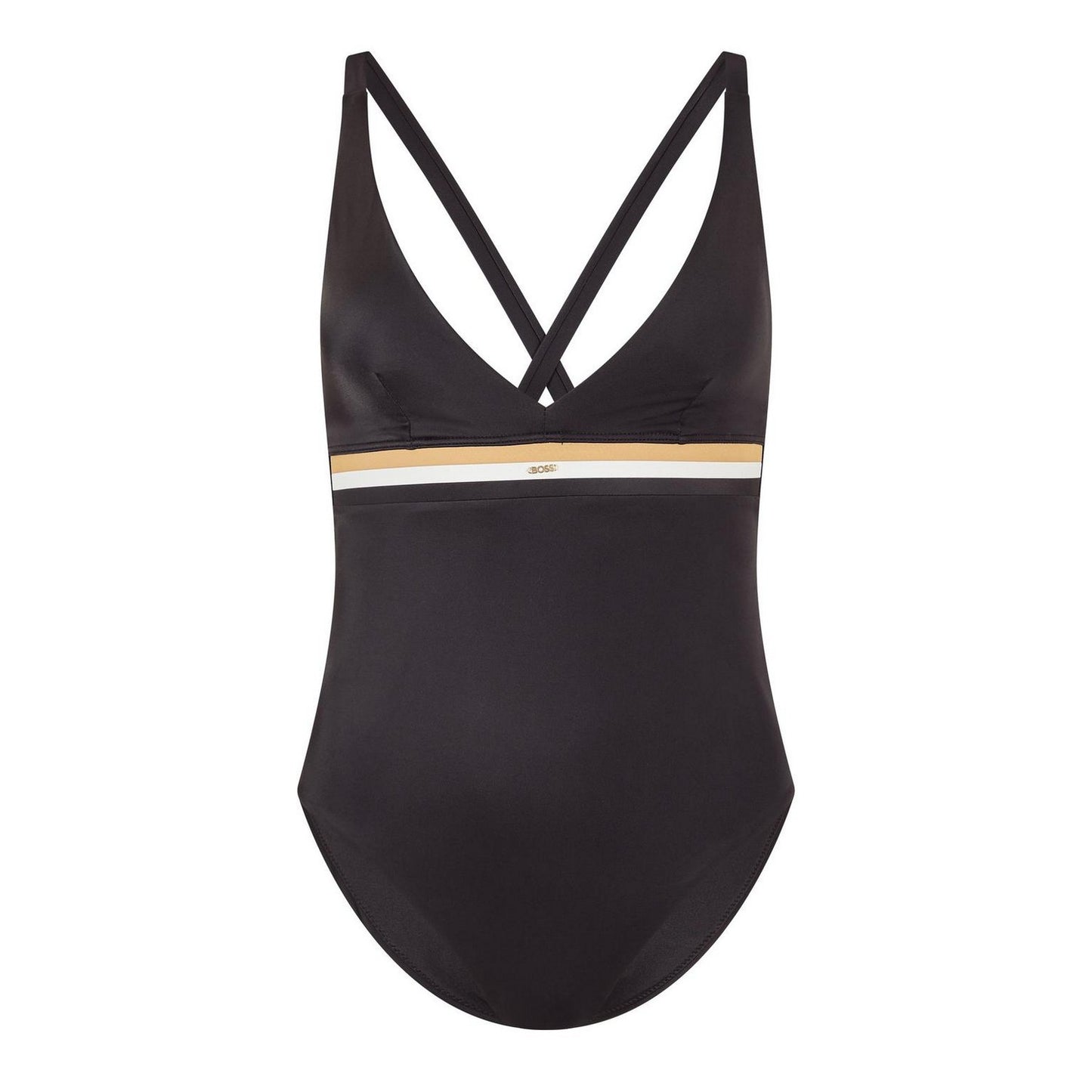 Black - Front - Boss Womens-Ladies Swim Shorts