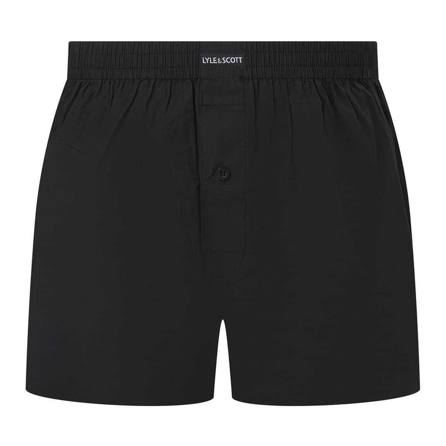 Black Print - Lifestyle - Lyle & Scott Mens Cotton Boxer Shorts (Pack of 3)