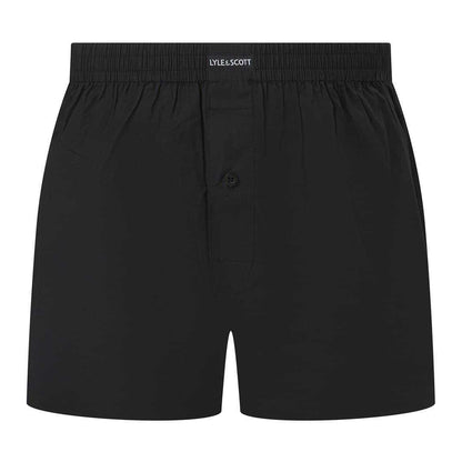 Black Print - Lifestyle - Lyle & Scott Mens Cotton Boxer Shorts (Pack of 3)