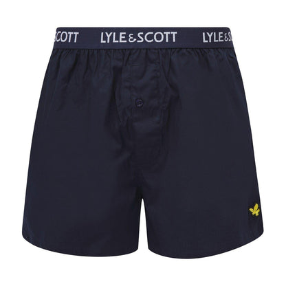 Jade - Side - Lyle & Scott Mens Cotton Boxer Shorts (Pack of 3)