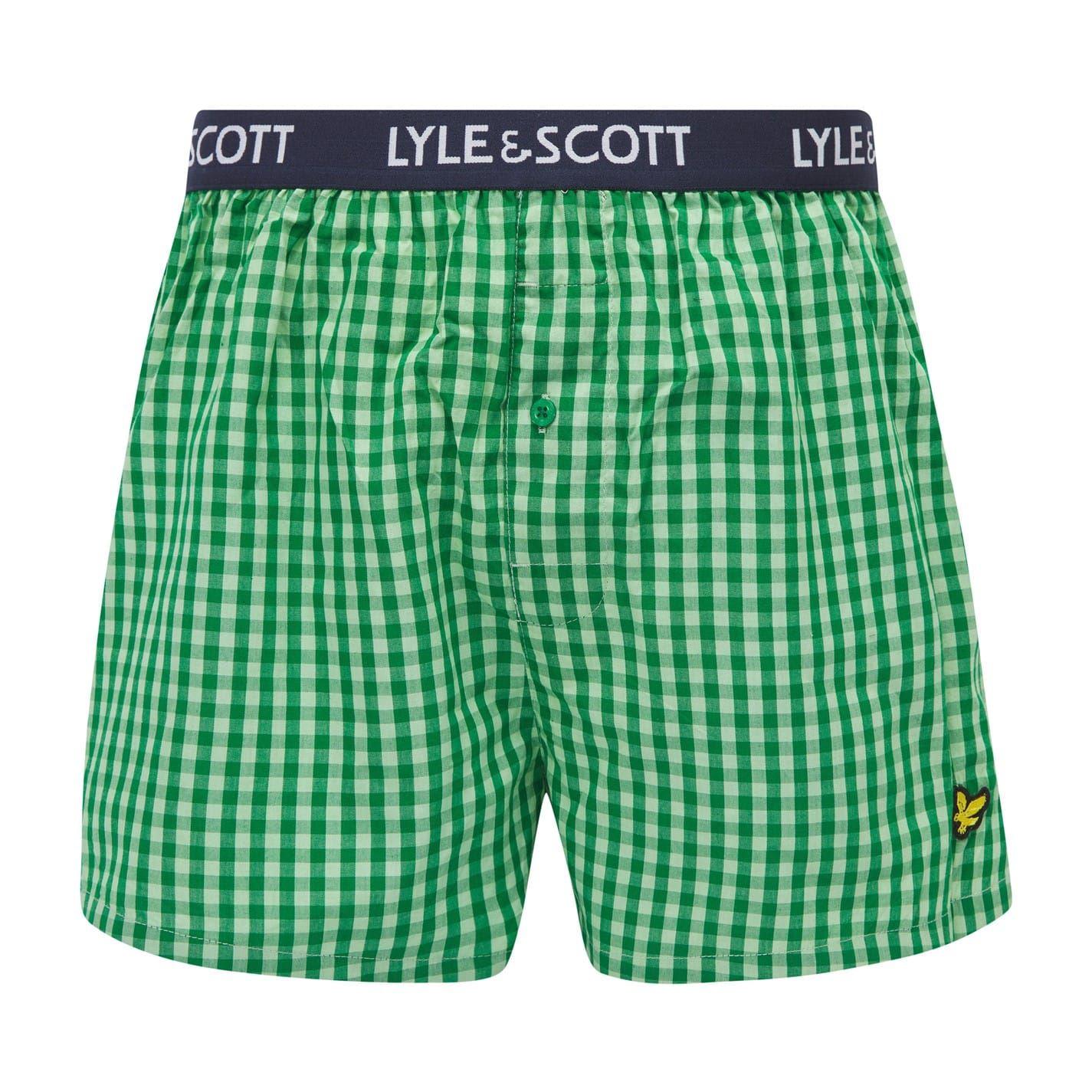 Jade - Lifestyle - Lyle & Scott Mens Cotton Boxer Shorts (Pack of 3)