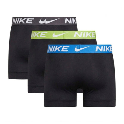 Black - Back - Nike Mens Dri-FIT Essential Micro Boxer Shorts (Pack of 3)