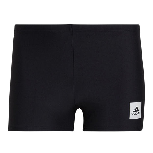 Black - Front - Adidas Mens Solid Fitted Swim Shorts