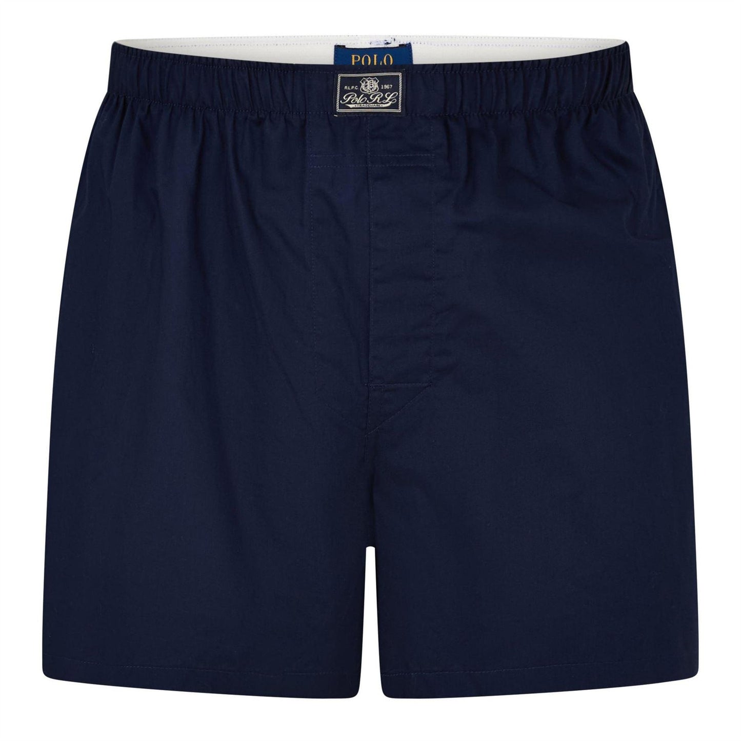 Navy-Bear Brown - Side - Ralph Lauren Mens Boxer Shorts (Pack of 3)