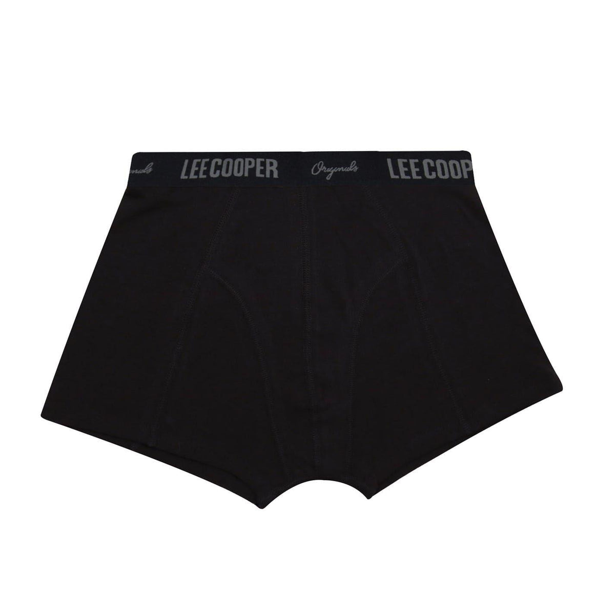 Core Black - Back - Lee Cooper Boys Elasticated Waist Comfort Boxer Shorts (Pack of 5)