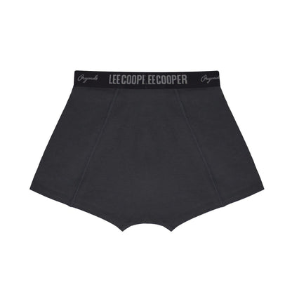 Core Black - Pack Shot - Lee Cooper Boys Elasticated Waist Comfort Boxer Shorts (Pack of 5)