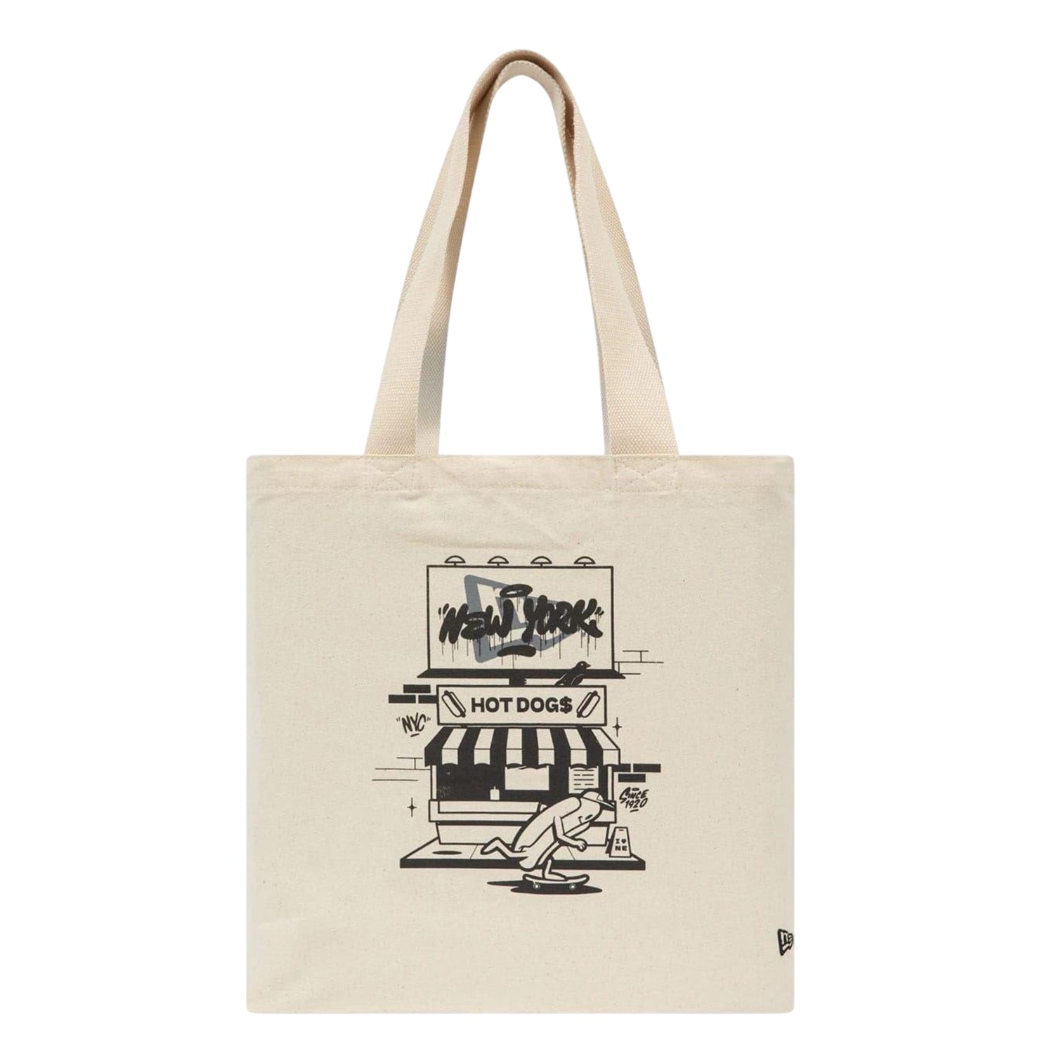 Light Beige - Front - New Era Graphic Print Tote Bag