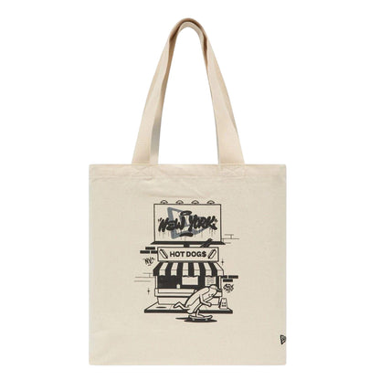 Light Beige - Front - New Era Graphic Print Tote Bag