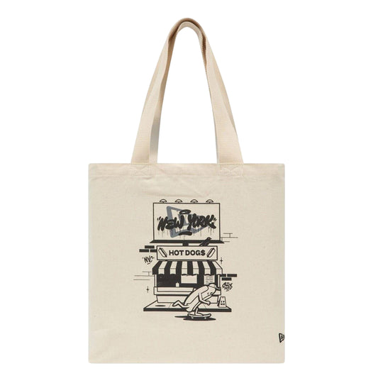 Light Beige - Front - New Era Graphic Print Tote Bag