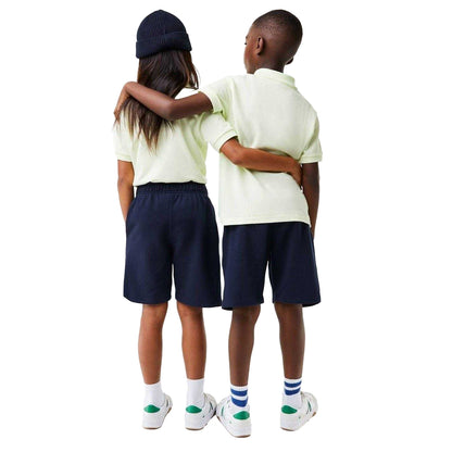 Navy - Back - Lacoste Childrens-Kids Relaxed Fit Casual Shorts